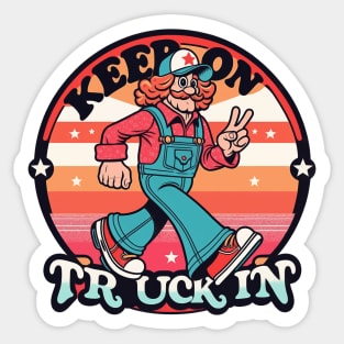 Keep on Truckin Sticker